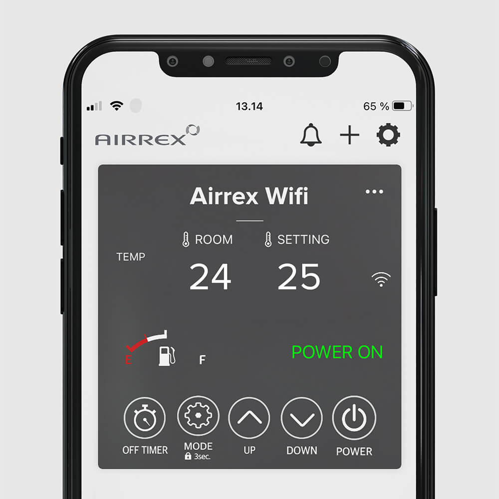 AIRREX Heizgerät AH-500i Blue Flame (WiFi) 11/15 kW